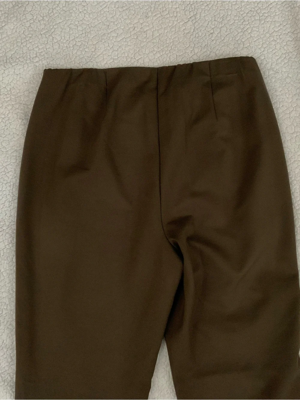 J. Jill Ponte Slim Leg Elastic Waist Pull On Pants Brown Size M Stretch New